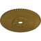 Ekena Millwork Melonie Ceiling Medallion (Fits Canopies up to 6 1/4"), Hand-Painted Gold, 36 1/4"OD x 1 7/8"P CM36MEGLS - alternate 3
